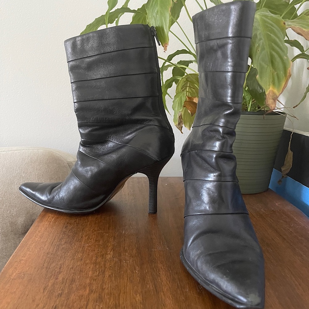 Luxury leather boots